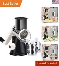 Manual Cheese Shredder with 3 Stainless Steel Blades &amp; Ergonomic Handle ... - $504.22 MXN