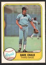 Kansas City Royals Dave Chalk 1981 Fleer Baseball Card #35 nr mt - $0.50