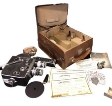 1951 Antique Paillard Bolex Movie 8mm Camera BUNDLE Case + Vtg Switzerland - £396.11 GBP