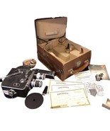 1951 Antique Paillard Bolex Movie 8mm Camera BUNDLE Case + Vtg Switzerland - £388.74 GBP