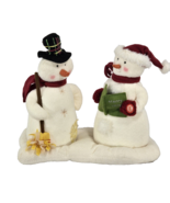 Jingle Pals Mr and Mrs Snowman Animated Musical Singing Plush 2003 Hallm... - £18.74 GBP