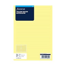 Filofax A5 Ruled Notepaper - Yellow  - $9.00