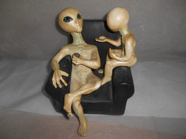 Extremely Rare! Aliens Father and Son on Chair Vintage Alien Roswell Fig... - £260.63 GBP