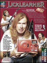 Megadeth Dave Mustaine 2004 Tascam CD-GT1 MK II guitar trainer 8 x 11 ad print - £3.32 GBP
