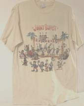 Jimmy Buffett Chameleon Caravan Tour 1993 Vintage Concert Off White T-Shirt L - $90.09