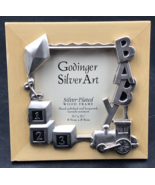 Godinger Silver Pated 3.5&quot;x3.5&quot; Baby Child Train BUilding Blocks Kite Wo... - £5.32 GBP