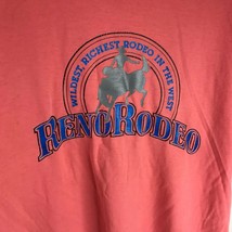 Reno Rodeo Western Tee Shirt L Single stitch Hanes fiftyfifty USA Vintag... - £39.52 GBP