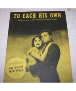 Vintage Sheet Music - TO EACH HIS OWN - 1946 - VGUC! - £5.48 GBP