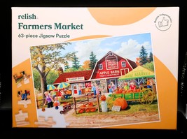 Relish Farmer&#39;s Market 63 Piece Dementia Alzheimer&#39;s Jigsaw Puzzle All L... - $284.12 MXN