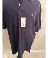 US Polo Assn Men’s Polo Shirt XL Black 100% Cotton Golf Short Sleeve Red... - $206.98 MXN