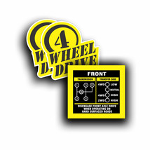 Transmission Shift Pattern Decal Sticker Fits Jeep Willys Cj 4 Speed FC150 FC170 - £10.95 GBP