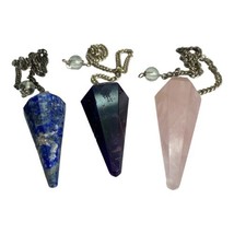 3 pendulum Natural Stones - $24.75