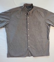 Ralph Lauren Greggor Mens Size XL Short Sleeve Button Down Shirt Check Pattern - £13.98 GBP