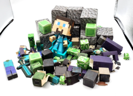 Minecraft Toy Birthday Lot Steve Figure Favor Boxes Sword Creeper Keychain - £10.83 GBP