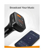 Anker Roav T2 Bluetooth FM Transmitter &amp; Charger SmartCharge IQ 3.0 New - $26.95