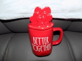 Rae Dunn by Magenta Valentine&#39;s Better Together Mug With Topper NEW - £22.16 GBP