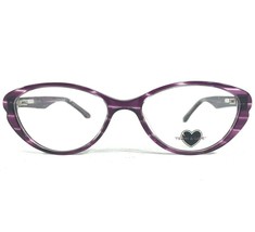 Truth &amp; Love T &amp; L 04 Col 80 Brille Rahmen Lila Horn Oval 52-16-135 - £22.07 GBP