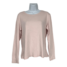 New York &amp; Company Women&#39;s Long Sleeved Crew Neck Pink T-Shirt Size Large - £14.70 GBP