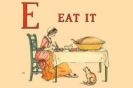 E Eat It by Kate Greenaway - Art Print - £17.58 GBP+