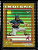 2003 Topps Chrome Gold Refractor Baseball Card #143 Omar Vizquel Indians - £15.50 GBP