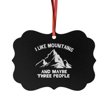 Personalized Aluminum Ornament, Mountain Lover Gift, Funny Nature, Outdo... - $14.42+
