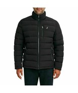 Nautica Men&#39;s Quilted Stretch Puffer Jacket, BLACK, S - £43.01 GBP