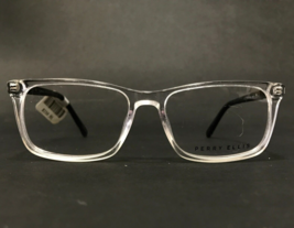 Perry Ellis Eyeglasses Frames PE376-2 Black Clear Square Full Rim 52-16-140 - $69.29