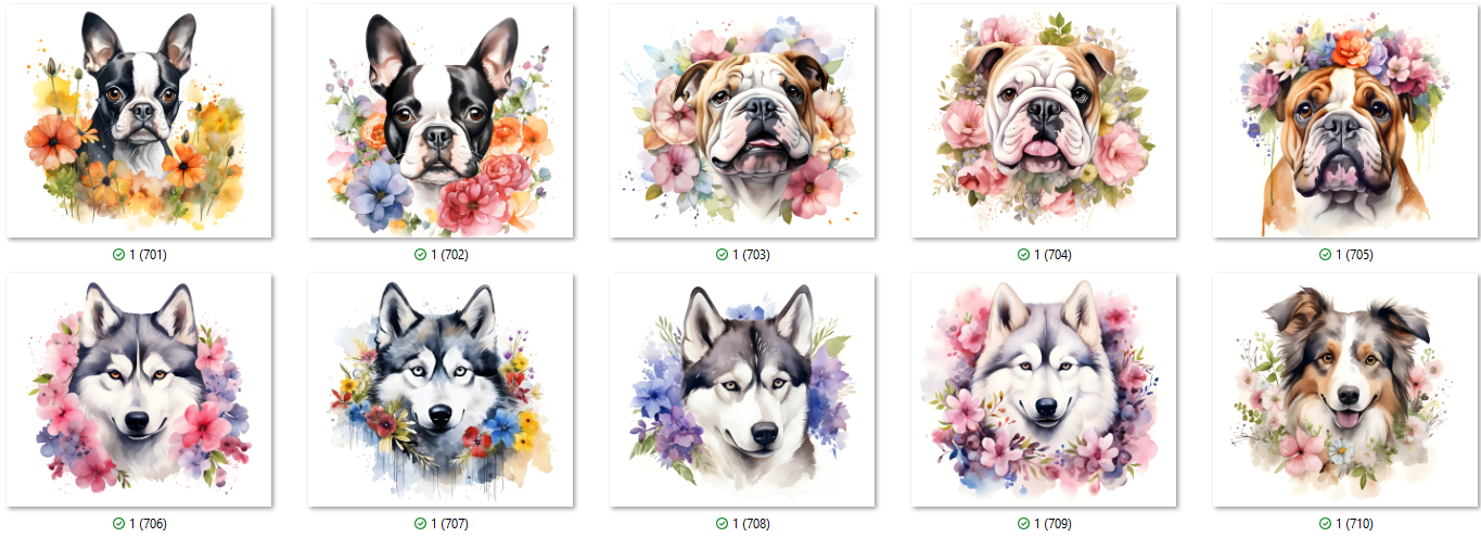 ANIMAL Sublimation Ready To Press Transfer Prints Bundle Of 10 Transfer Desig Item image 2
