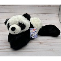 Aurora Black &amp; White Panda Flopsies NI HAO 10&quot; Soft Plush Stuffed Animal NWT - £12.69 GBP