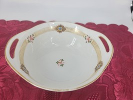 Nippon Morimura Serving Dish Bone China Hand Painted Double Handle Antique Great - £12.32 GBP