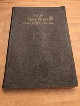 New Testament Red Letter Edition Bible ~ 1940s Authorized Version Condition - £24.71 GBP