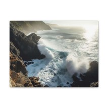 Beautiful Grand Canyon Big Crashing Waves Ocean Canvas Wall Art for Home Decor  - £68.25 GBP+