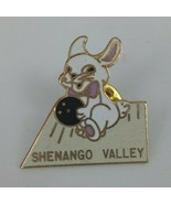 Vintage Shenango Valley Bowling Cute Bunny Lapel Hat Pin - €4,77 EUR