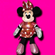 Ty Minnie Mouse Plush Doll 9&quot; Sparkles RARE - $5.39