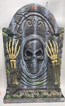 Animated Skeleton Tombstone Prop LED Light Up Sound Motion Halloween Decor - $1,260.91 MXN