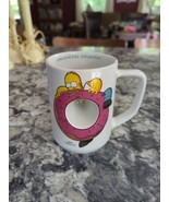 Universal Studios Souvenir Coffee Mug The Simpsons Homer Donut Hole Cent... - $40.66 CAD