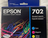 Epson 702 Cyan Magenta Yellow Ink Set T702520 T702220 T702320 T702420 Ex... - £27.92 GBP