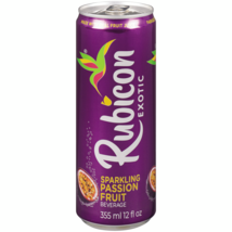 12 X Rubicon Exotic Sparkling Passion Fruit Beverage 355ml Each - Free Shipping - £42.67 GBP