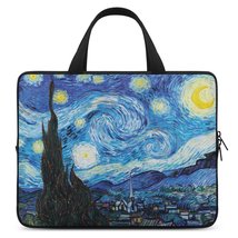 Van Gogh Starry Night Laptop Bag Neoprene (Multiple Sizes)  - £24.32 GBP