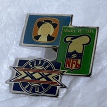 Quaker Oats 1986 Super Bowl XX Chicago Bears New England Patriots Lapel ... - £9.20 GBP