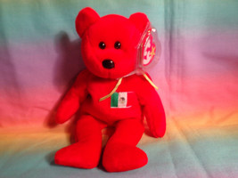 1999 Ty Beanie Baby Osito Red Mexican Bean Bag Plush Bear w/ Hang Tag 8&quot; - £2.20 GBP