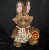 Brass Button &quot;Flora&quot; Brown Bunny Rabbit Stuffed Animal Plush Toy New W/ Tag - £11.44 GBP