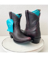 Lane EMMA JANE Womens Cowboy Bootie 8 Black Cherry Western Cowgirl Short... - $2,612.24 MXN