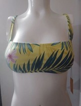 Size L(12-14)- Kona Sol Women&#39;s Square Neck Bandeau Bikini Top Swimsuit - £7.78 GBP
