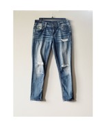 Miss Me Mid-Rise Ankle Skinny Women&#39;s Blue Denim Jeans Size 28 - $49.93 CAD