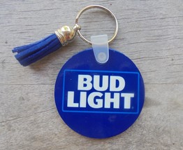 Bud Light Beer W/TASSLE Key Chain - £3.08 GBP