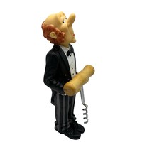 French Waiter’s Wine Bottle Corkscrew Holder Butler Black &amp; White Tuxedo ￼ - $447.35 MXN