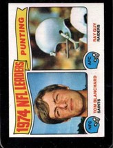 1975 Topps #6 Tom BLANCHARD/RAY Guy Ex 1974 Punting Leaders *XR28628 - £2.12 GBP