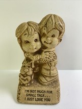 Vintage 1970&#39;s Paula Co Figure I’m Not Much For Small Talk I Just Love You - £10.33 GBP