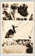 Vintage Real Picture Postcard RPPC Sailors Jack Tar Stunt Potatoe Race - £27.63 GBP